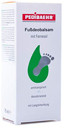 Pedibaehr Fußdeobalsam mit Farnesol, bei Fußschweiß und Fußgeruch, 75 ml