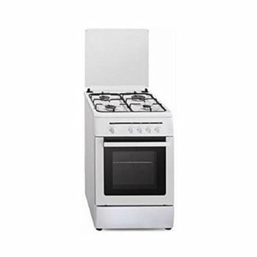 Vitrokitchen CB60BB - Cocina (Cocina independiente, Negro, Blanco, Giratorio, Parte superior delantera, Encimera de gas, Medio)
