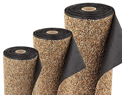 Revêtement en pierre de Pour revêtement de bassin en bord de ruisseau Revêtement de bassin couleurs sable - différentes longueurs (2m x 1m)