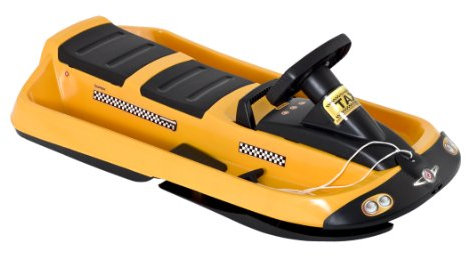 Hamax Kinder Schlitten SNO Taxi, gelb/schwarz, 109x55,5x18,5