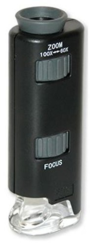 CARSON MM-200 Carson MicroMax Ultra-Portable LED Lighted 60-75x Pocket Microscope