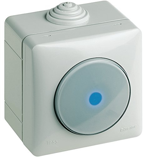 Bticino växelströmbrytare, grå, 26003