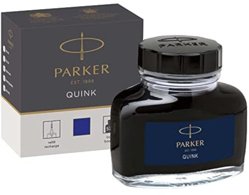 Parker Quink Füllertinte im Tintenfass | blaue Tinte | 57 ml