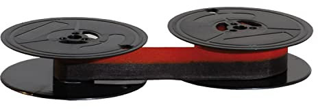 Kores - Nylon-Tintenband für Taschenrechner, schwarz/rot, Modell kompatibel mit Canon, Olympia