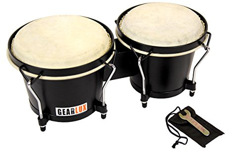 Gearlux Tunable Bongos - Black