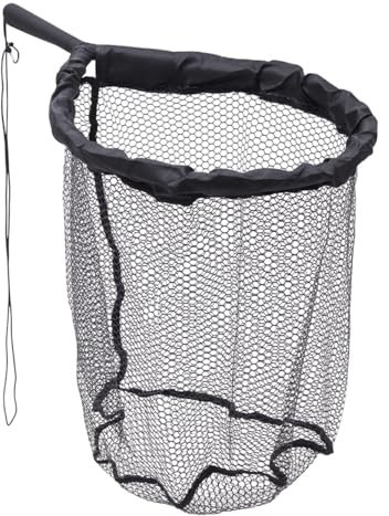 Savage Gear Pro Finezze Rubbermesh Net 40x50x50cm Watkescher - Angelkescher zum Watangeln, Kescher zum Spinnfischen