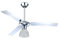 Zephir ZFS3121X Ventilatore da Soffitto in Metallo con Lampada, Argento