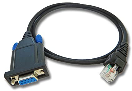 vhbw Programmierkabel RS-232 kompatibel mit Motorola GM160, GM2000, EM400, EM200, GM1200, GM1100, GM140, GM1280 Funkgerät - Seriell Adapter Schwarz