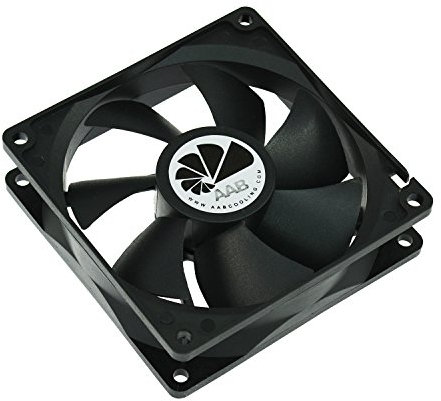 AABCOOLING Fan 9 - Silencioso Ventilador PC de Serie Económica, Cooler 9cm, 92mm 12V, 68 m3/h, 2200 RPM 25 dB (A)