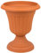 Form Plastic Pflanzpokal Amphore dekorative Pflanzgefäß Schale Vase Terracotta H 36 cm Blumentopf Milano