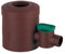 Regenwasserfilter Regensammler mit Absperrhahn braun für Fallrohre Ø 68-100 mm und Viereckfallrohre mit 60 x 60 mm zum Befüllen von Regentonnen, Regenfässer und Regenwassertonnen