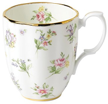 Royal Albert 100 Years 40017592 1920 Mug en Porcelaine Anglaise Blanc 0,4 l