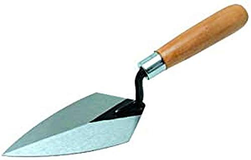 Spitzkelle- 925 Hartholzgriff, Stahl,178x76mm, Silber