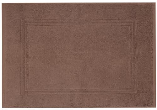 Betz Luxus Badvorleger Badematte Duschvorlage Gold Größe 50x70 cm Qualität 950g/m² 100% Baumwolle Farbe nuss-braun