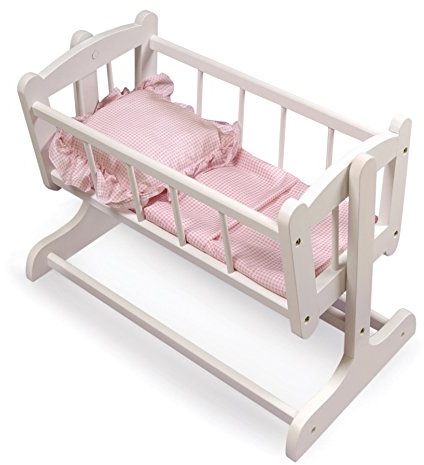 Badger Basket Heirloom Doll Bed with Blanket | Fits 18-20 Inch Dolls | Classic Design for Imaginative Play