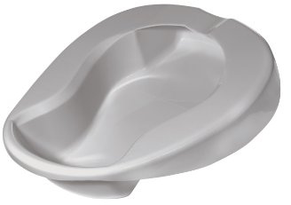 Drive Medical Contoured Bed Pan, Grey