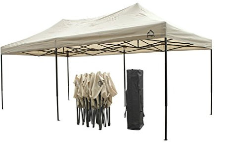 All Seasons Gazebos 3x6 Fully Waterproof Pop up Gazebo With Accessories - Beige