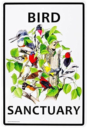 CROSSWALKS Bird Sanctuary 10 X 15 Aluminum Sign (WS039)