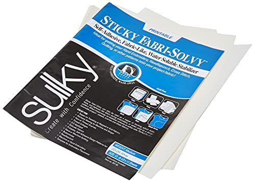 Sulky 8.5x11 Crafts, Weiß, 8.5 x 11 12-Pack, 12
