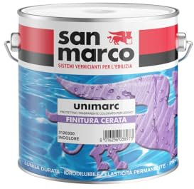San Marco UNIMARC Finitura Cerata Protettivo trasparente colorato per legno, colore: Larice, size: 0,75 lt