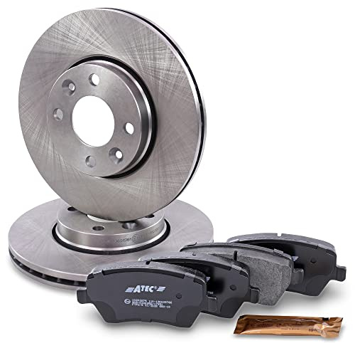 BESTPRICE Juego de frenos eje delantero incl. discos de freno ventilados Ø 260 mm + pastillas de freno delanteras