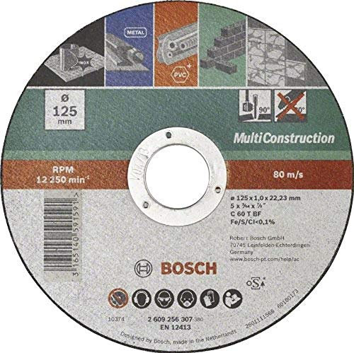 Bosch Mola da Taglio Dritta Multiconstruction 125 mm