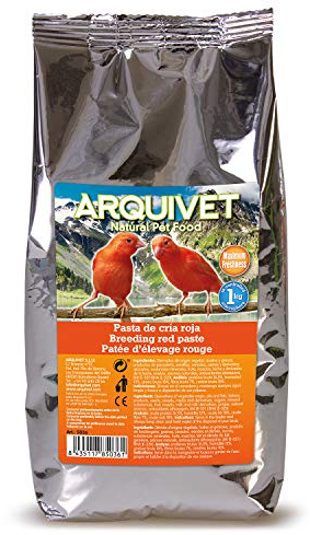 Arquivet Pâte d'élevage Rouge - Nourriture pour Oiseaux - 1 kg