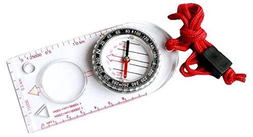 Pålitlig utomhusutrustning professionell scoutkompass för pojkar – vätskefylld, justerbar böjning, magnetisk rubrik – för navigering, orientering och överlevnad
