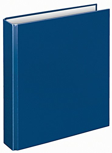 VELOFLEX 1151050 - Ringbuch Basic, DIN A5, 1 Stück, blau, Füllhöhe 25 mm, Ringordner mit 2 Ring-Mechanik, Ordner schmal