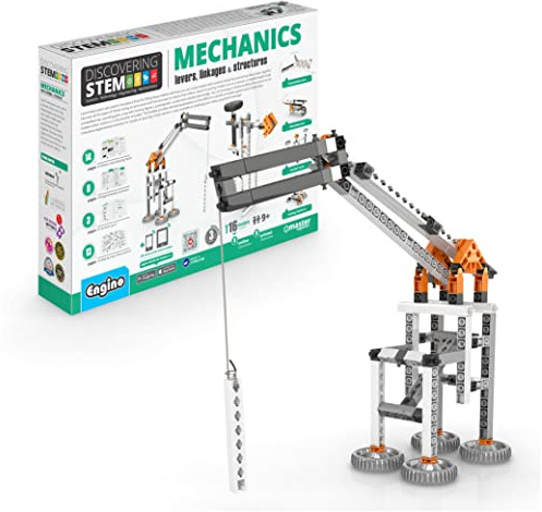 Engino STEM Toys, Mechanics: Levers, Linkages & Structures, Engineering Kits for Kids 9+, Gifts for Boys & Girls, Educational Building Toys, Fun Kids Activities (16 Model Options)