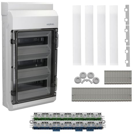 Hensel KV3536 3-row 36TE KV fuse box for surface mounting IP 54