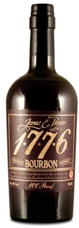 James E. Pepper 1776 | Bourbon Whiskey | Nach originalem Rezept aus 1776 | Intensiver Duft von Eiche und Vanille | 700ml | 46% vol.