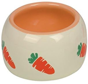Nobby Keramik Futtertrog CARROT, beige / orange 250 ml, 1 Stück