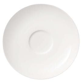 Villeroy & Boch Twist White Kaffee-/Teeuntertasse, 14cm, Premium Porzellan, Weiß