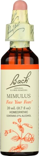 Pack of 1 x Bach Flower Remedies Essence Mimulus - 0.7 fl oz