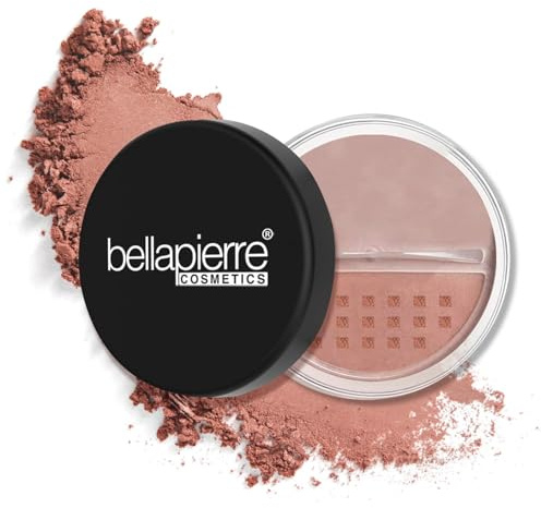 Bellapierre Loose Mineral Blush – Blush mineral pour un teint frais et naturel. | Formule non toxique et sans parabène| Hypoallergénique | Poudre Libre – 4 Grammes – Autumn Glow