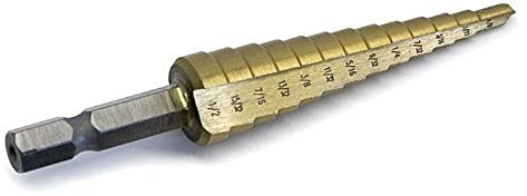 Titan 16501 1/8 to 1/2 #1 Step Drill Bit