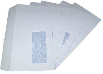 250 x DL Window White SELF Seal Envelopes 110x220mm, 90gsm