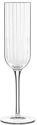 Luigi Bormioli 11283/01 Bach 7 oz Champagne Flute (Set of 4), Clear