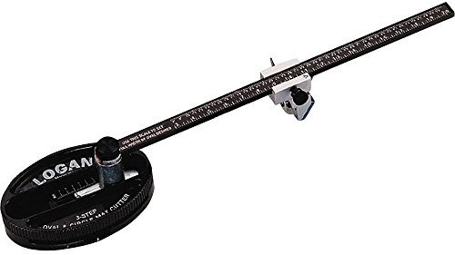 LOGAN Oval & Kreis-Passepartout-Schneider - Wandbild - Wandmontage - Metallrahmen - Kreativ-Architektur - Schwarz Weiß - Unisex - Indoor - Wohnzimmer, Esszimmer, Schlafzimmer, Badezimmer