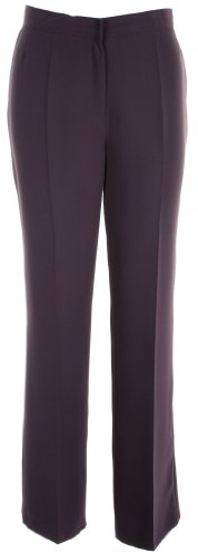 Busy Clothing Women Smart Trousers Dark Purple 14 Long