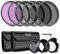 NEEWER 58mm Objektiv Filter Set: UV, CPL, FLD, ND2, ND4, ND8, Gegenlichtblende und Objektivdeckel Kompatibel mit Canon Nikon Sony Panasonic DSLR Kameras mit 58mm Objektiv