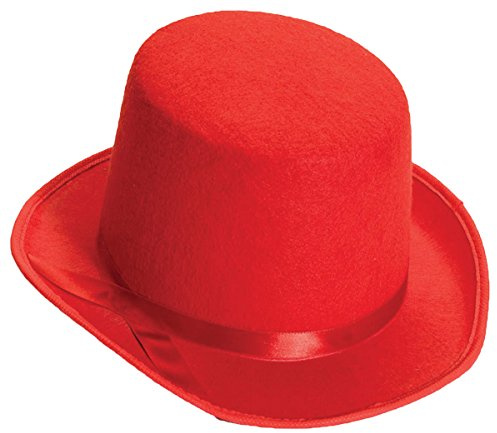 Rubies Deluxe Red Top Hat for Adults, Men's No Size