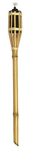VERDELOOK Torcia in bambù con contenitore per olio lampante, 120 cm, giardino
