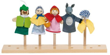 Goki 51898 Fingerpuppenset - Rotkäppchen