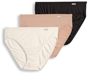 Jockey Women's Underwear Supersoft French Cut - 3 Pack, Black/Light/Ivory, 8