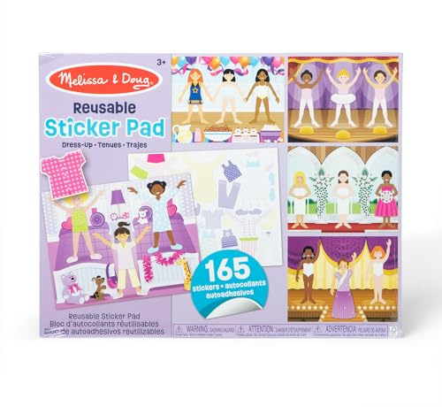 Melissa & Doug Reusable Sticker Pad | Activity Book for Children, Plane & Travel Activities for Kids | Age 3-5