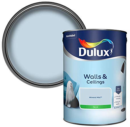 Dulux Walls & Ceilings Silk Emulsion Paint - Mineral Mist - 5L
