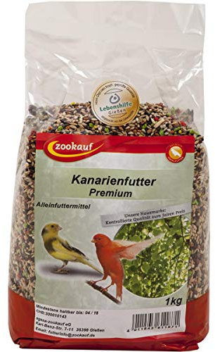 zookauf Vogel Futter Premium für Kanarien 1 kg