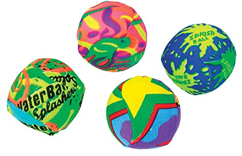 Multicolor Premium Foam Splash Balls - 2 (Pack of 24) - Assorted Design Balls - Perfect for Pool, Beach, and Luau Parties